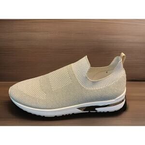 J/SLIDES Beige Knit Slip-On Sneakers